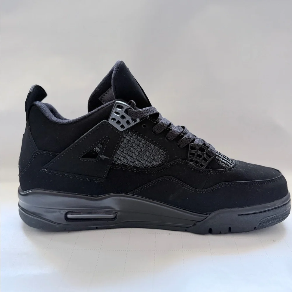 Jordan Men's All-Black Low-Top Basketball Sneakers - Picture 5 of 7